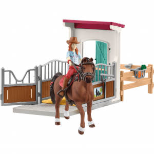 Schleich Horse Club ló box Hannah & Cayenne, játékfigura (42710)