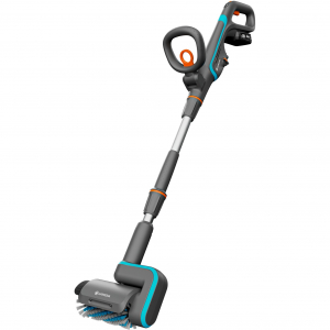 GARDENA akkumul&aacute;toros t&ouml;bbfunkci&oacute;s AquaBrush Patio 18V P4A, kem&eacute;nypadl&oacute;-tiszt&iacute;t&oacute; (sz&uuml;rke/t&uuml;rkiz, Li-Ion akkumul&aacute;tor 2,5Ah P4A, POWER FOR ALL ALLIANCE)