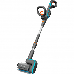 GARDENA akkumul&aacute;toros multi-tiszt&iacute;t&oacute; AquaBrush Patio 18V P4A solo, kem&eacute;nypadl&oacute;-tiszt&iacute;t&oacute; (sz&uuml;rke/t&uuml;rkiz, akkumul&aacute;tor &eacute;s t&ouml;ltő n&eacute;lk&uuml;l, POWER FOR ALL ALL