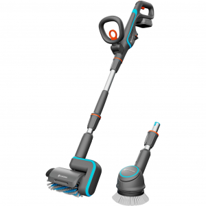 GARDENA akkumul&aacute;toros multi-tiszt&iacute;t&oacute; AquaBrush Universal 18V P4A, kem&eacute;nypadl&oacute;tiszt&iacute;t&oacute; (sz&uuml;rke/t&uuml;rkiz, Li-Ion akkumul&aacute;tor 2,5Ah P4A, POWER FOR ALLIANCE