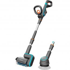 GARDENA akkumul&aacute;toros multi-tiszt&iacute;t&oacute; AquaBrush Universal 18V P4A solo, kem&eacute;nypadl&oacute;tiszt&iacute;t&oacute; (sz&uuml;rke/t&uuml;rkiz, akkumul&aacute;tor &eacute;s t&ouml;ltő n&eacute;lk&uuml;l, POWER FOR ALLI