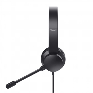 Trust Ayda USB-ENC headset fekete (25089)