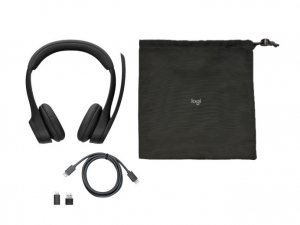 Logitech Zone 305 Teams headset fekete (981-001451)