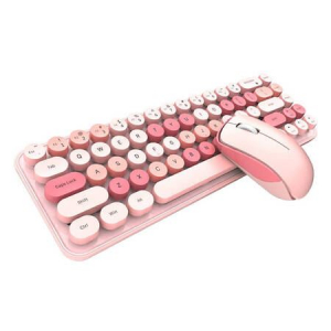 MOFII iBean Pro angol vezeték nélküli billentyűzet + egér pink (6950125751728)