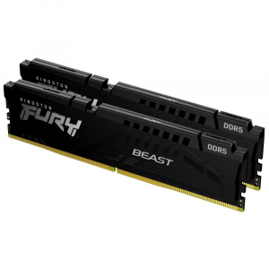 64GB 6000MHz DDR5 RAM Kingston FURY Beast Black XMP CL30 (2x32GB) (KF560C30BBK2-64)