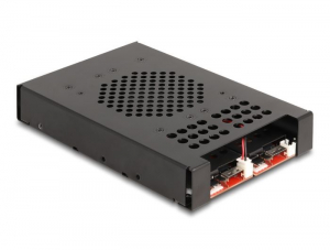 Delock 3.5” mobil állvány 2 x M.2 NVMe SSD-hez Slim SAS SFF-8654 konnektorral (47117)