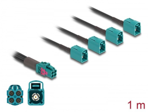 Delock Mini FAKRA Z quad k&aacute;bel anya - 4db FAKRA Z A-t&iacute;pus&uacute; anya (90118)