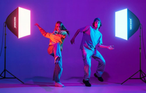 Neewer NK800 szoftbox &eacute;s 24W RGB LED f&eacute;nyforr&aacute;s szett &aacute;llv&aacute;nnyal (B0CF55TW5J)