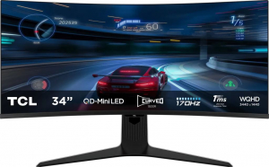 34" TCL 34R83Q ívelt gamer monitor