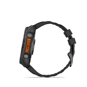 Garmin Fenix 8 51mm AMOLED, sötétszürke, fekete szilikon szíjjal (ED) (010-02905-00)
