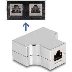 Delock RJ45 CAT5e STP -> 2db RJ45 CAT5e STP F/F splitter (87860)