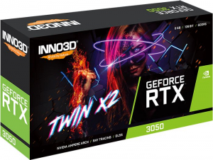 Inno3D GeForce RTX 3050 6GB DDR6 Twin X2 Videókártya (N30502-06D6-1711VA60)