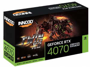 Inno3D GeForce RTX 4070 SUPER 12GB TWIN X2 videokártya (N407S2-126X-186162N)