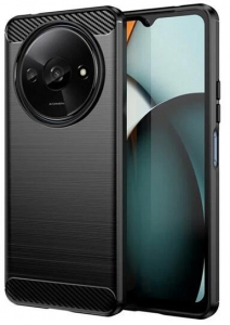 Gigapack Xiaomi Redmi A3 karbon mint&aacute;s szilikon tok fekete (GP-155707)