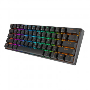 Royal Kludge RK61 RGB mechanikus angol billentyűzet Brown switch fekete