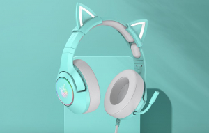 ONIKUMA K9 vezetékes gaming fejhallgató zöld