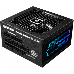 Enermax REVOLUTION DFX 850W, PC t&aacute;pegys&eacute;g (fekete, 2x 12VHPWR, 4x PCIe, k&aacute;belkezel&eacute;s, 850 watt) (ERT850EWT)