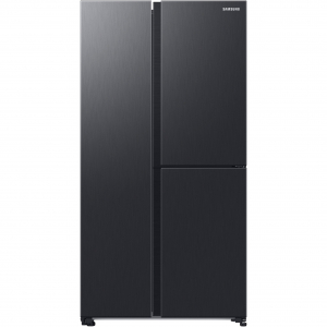 SAMSUNG (RH6ACG892DB1EG), side-by-side (rozsdamentes acél (sötét), ételvitrin ajtó, AI energia üzemmód, intelligens átalakítás, fix vízcsatlakozás)