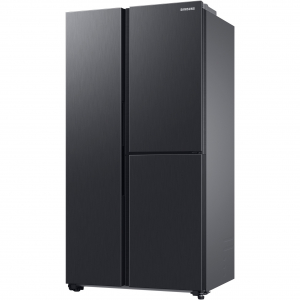 SAMSUNG (RH6ACG892DB1EG), side-by-side (rozsdamentes acél (sötét), ételvitrin ajtó, AI energia üzemmód, intelligens átalakítás, fix vízcsatlakozás)
