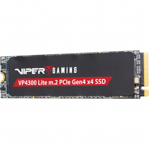 Patriot SSD 4TB 7400/6400 VP4300 Lite M.2 PAT PCIe (fekete, PCIe 4.0 x4, NVMe 2.0, M.2 2280) (VP4300L4TBM28H)