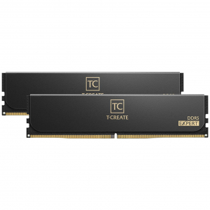 Team Group DDR5 - 32GB - 6400 - CL - 32 (2x 16 GB) dual kit, RAM (fekete, (CTCED532G6400HC32ADC01), T-CREATE EXPERT)