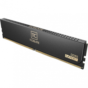 Team Group DDR5 - 32GB - 6400 - CL - 32 (2x 16 GB) dual kit, RAM (fekete, (CTCED532G6400HC32ADC01), T-CREATE EXPERT)