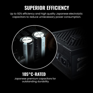 Enermax REVOLUTION D.F.2 1050W, PC tápegység (fekete, kábelkezelés, 1050 watt) (ERS1050EWT)
