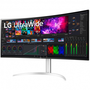 LG 40WP95XP-W, gaming monitor - 39,7 - fekete/fehér, hajlított, HDMI, DisplayPort, USB-C, Free-Sync, HDR10 (40WP95XP-W.AEU)