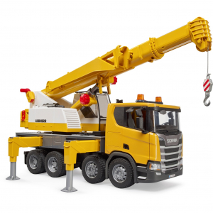BRUDER Scania Super 560R Liebherr Kran-LKW mit Light & Sound Modul (03571)