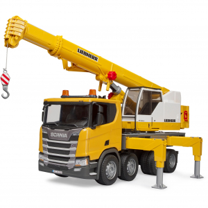 BRUDER Scania Super 560R Liebherr Kran-LKW mit Light & Sound Modul (03571)