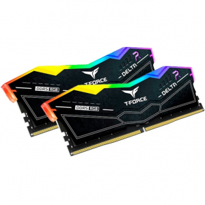 Team Group DDR5 - 48GB - 7600 - CL - 36 (2x 24 GB) dual kit, RAM (fekete, (FF3D548G7600HC36EDC01), Delta RGB, INTEL XMP)