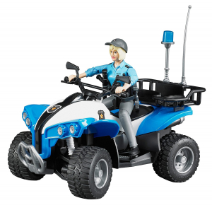 Bruder bworld rendőrségi quad-bike rendőrrel és tartozékokkal - (63010)