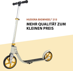 HUDORA BigWheel 215, robogó (szürke/sárga) (14127)