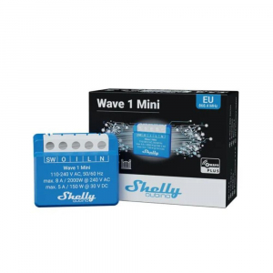 Shelly Qubino Wave 1 MINI egy áramkörös okosrelé Z-Wave protokoll kompatibilis (ALL-REL-WAVE1-MINI)
