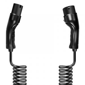 Logilink EV t&ouml;ltők&aacute;bel Type 2 3 f&aacute;zis spir&aacute;l k&aacute;bel, 20 A, 11 kW 5 m (EVC0128)