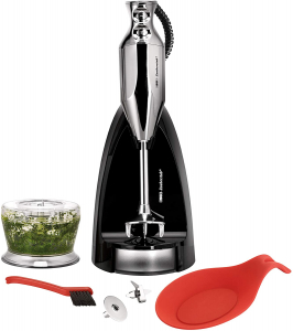 ESGE-Zauberstab M 200 króm, botmixer tartós váltóáramú motorral, 23 cm merülési mélységgel, 200 W és akár 17.000 fordulat/perc, (90580)