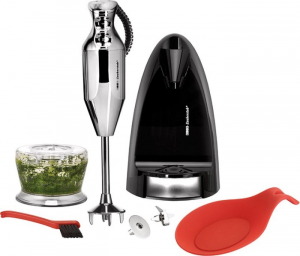 ESGE-Zauberstab M 200 króm, botmixer tartós váltóáramú motorral, 23 cm merülési mélységgel, 200 W és akár 17.000 fordulat/perc, (90580)