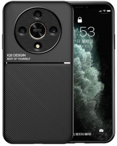 Gigapack Honor Magic6 Lite 5G m&aacute;gneses, bőr hat&aacute;s&uacute; tok fekete (GP-154296)