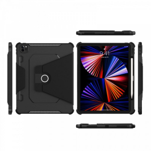 Cellect Apple iPad Pro 12.9" (18/20/21) tablet tok fekete (TAB-RUG-IPRO129-BK)