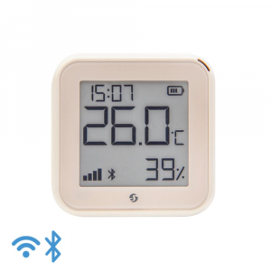 Shelly Plus H&T GEN3 WiFi + Bluetooth p&aacute;ratartalom &eacute;s hőm&eacute;rs&eacute;klet szenzor elef&aacute;ntcsont (SHELLY-HT-GEN3-IV)