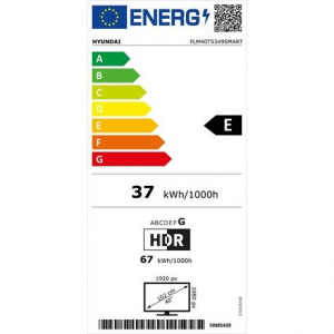 Hyundai FLM 40TS349 40" Full HD Smart LED TV fekete