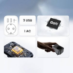 UGREEN CD314 2x USB-A + USB-C hálózati töltő 30W (6957303896134)