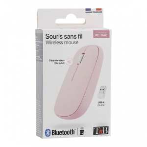 TnB iClick Windows/Mac kompatibilis vezeték nélküli egér pink (MWCOLORPK)