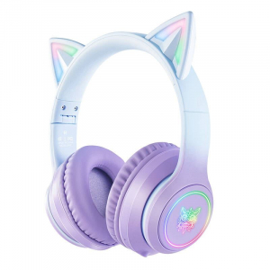 ONIKUMA B90 Bluetooth gaming headset lila-kék (b90 blue/purple)