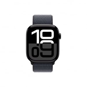 Apple Watch Series 10 GPS 46mm kozmoszfekete alumíniumtok, tinta sportpánt (MWWR3QH/A)