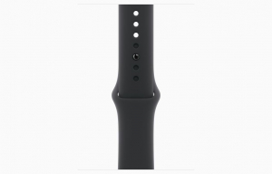 Apple Watch Series 10 GPS 46mm kozmoszfekete alumíniumtok, fekete sportszíj M/L méret (MWWQ3QH/A)