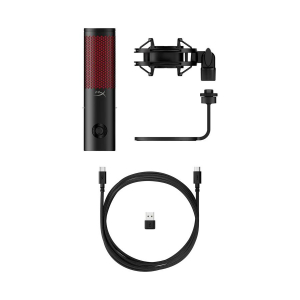 HyperX QuadCast 2 asztali mikrofon fekete-piros (872V1AA)