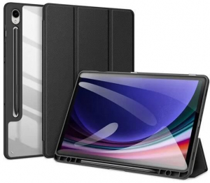 Dux Ducis Toby Samsung Galaxy Tab S9 FE LTE (SM-X516) bőr hat&aacute;s&uacute; tablet tok fekete (GP-149762)