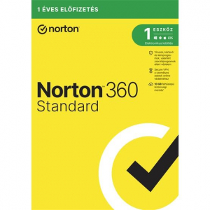 NortonLifeLock Norton 360 Standard 10GB 1 felhaszn&aacute;l&oacute; 1 eszk&ouml;z 1 &eacute;v dobozos v&iacute;rusirt&oacute; szoftver (21416707)