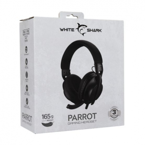 White Shark GH-2440B PARROT Gaming headset fekete